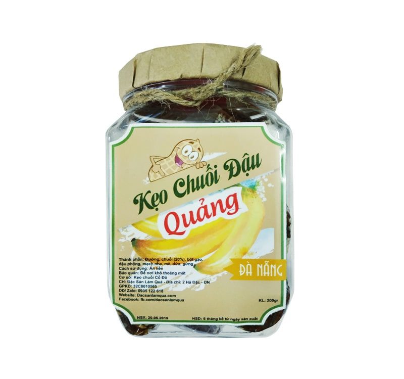 Kẹo chuối đậu Quảng đặc sản 16 keo chuoi dau da nang