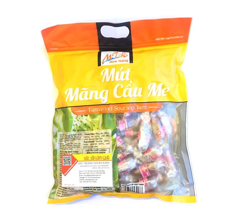 Kẹo mứt mãng cầu me Minh Thông 13 dsf