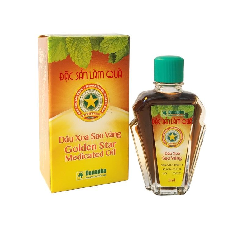 Dầu xoa Sao Vàng 5ml 6 Dau xoa sao vang 5ml
