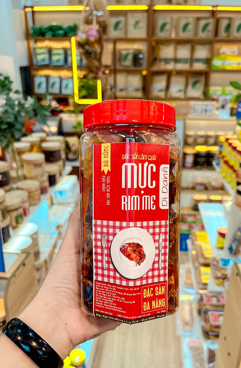 Mực rim me Đà Nẵng hủ 500gr (Ảnh: Dì Danh)