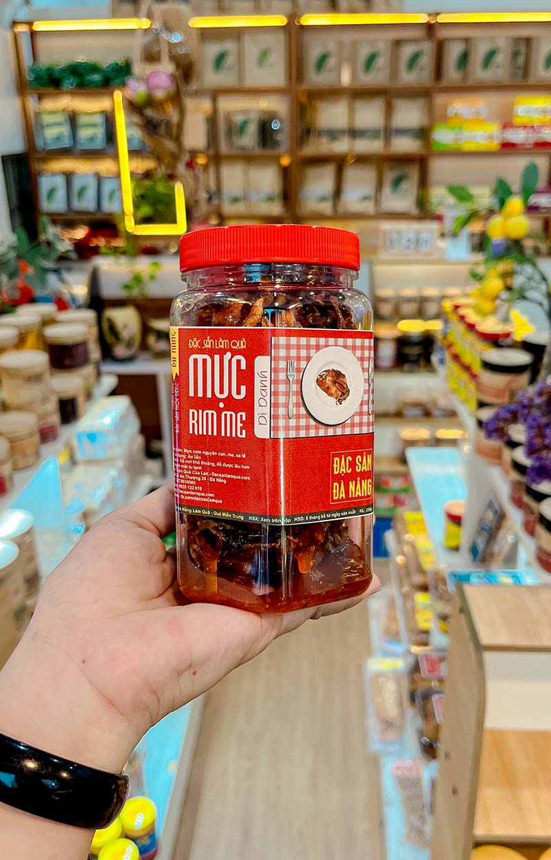 Mực rim me Đà Nẵng hủ 250gr (Ảnh: Dì Danh)